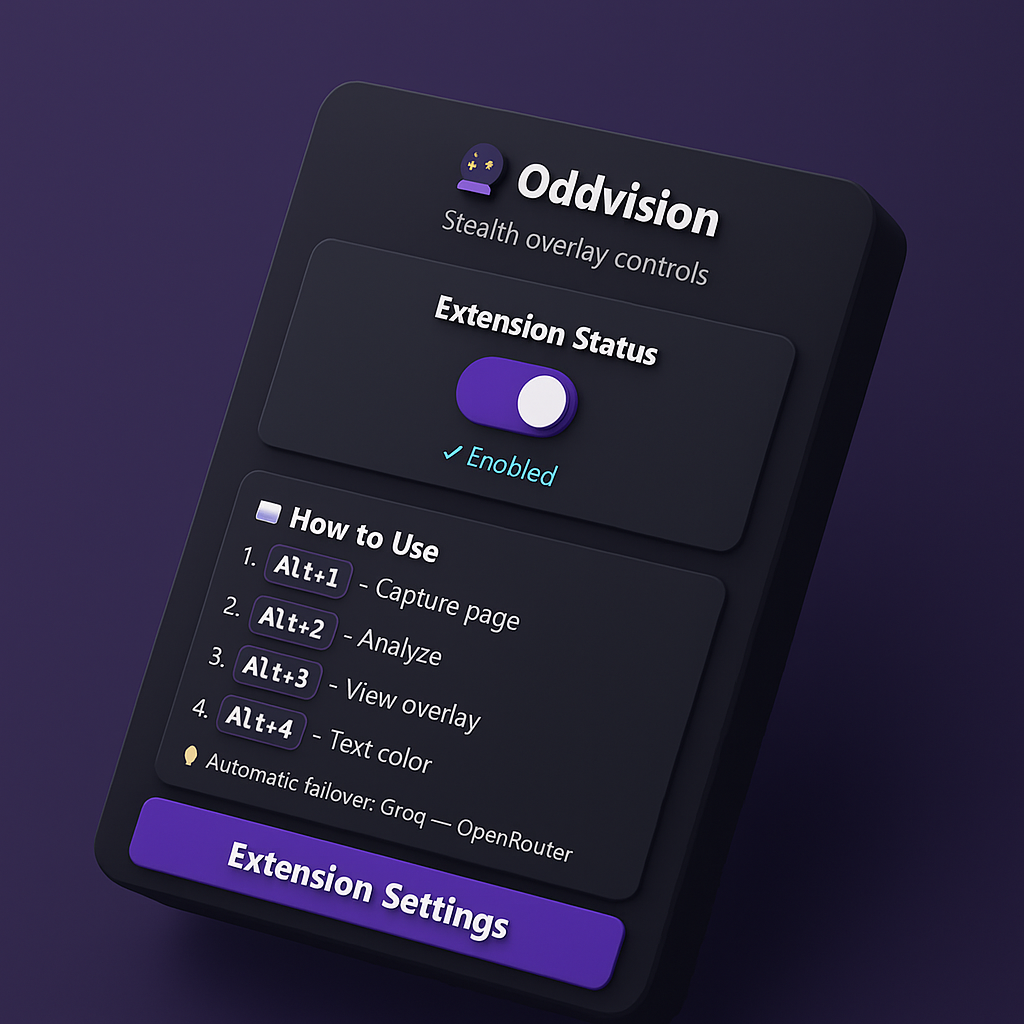 Oddvision Extension